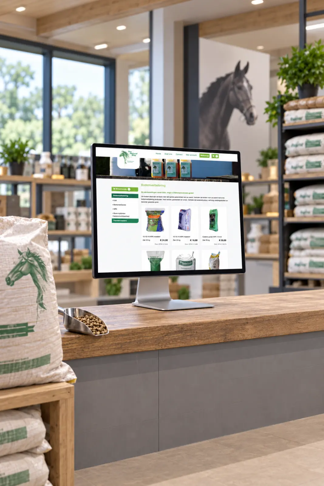 Producten overzichtelijk gepresenteerd
