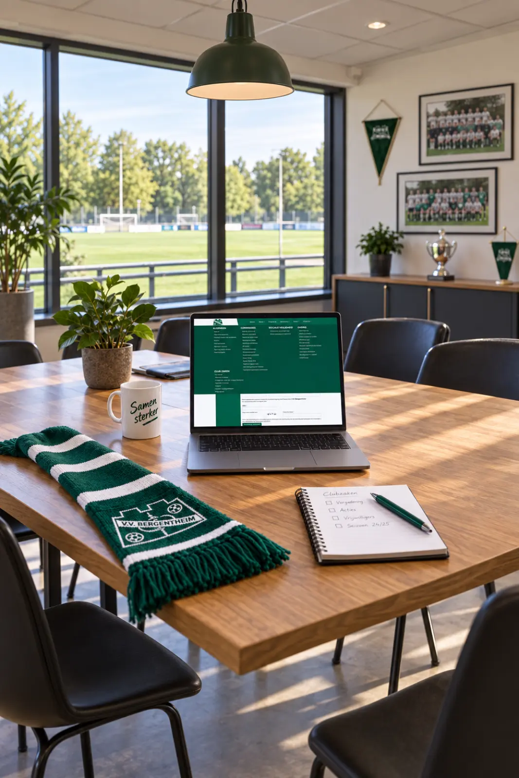 De club digitaal verbonden