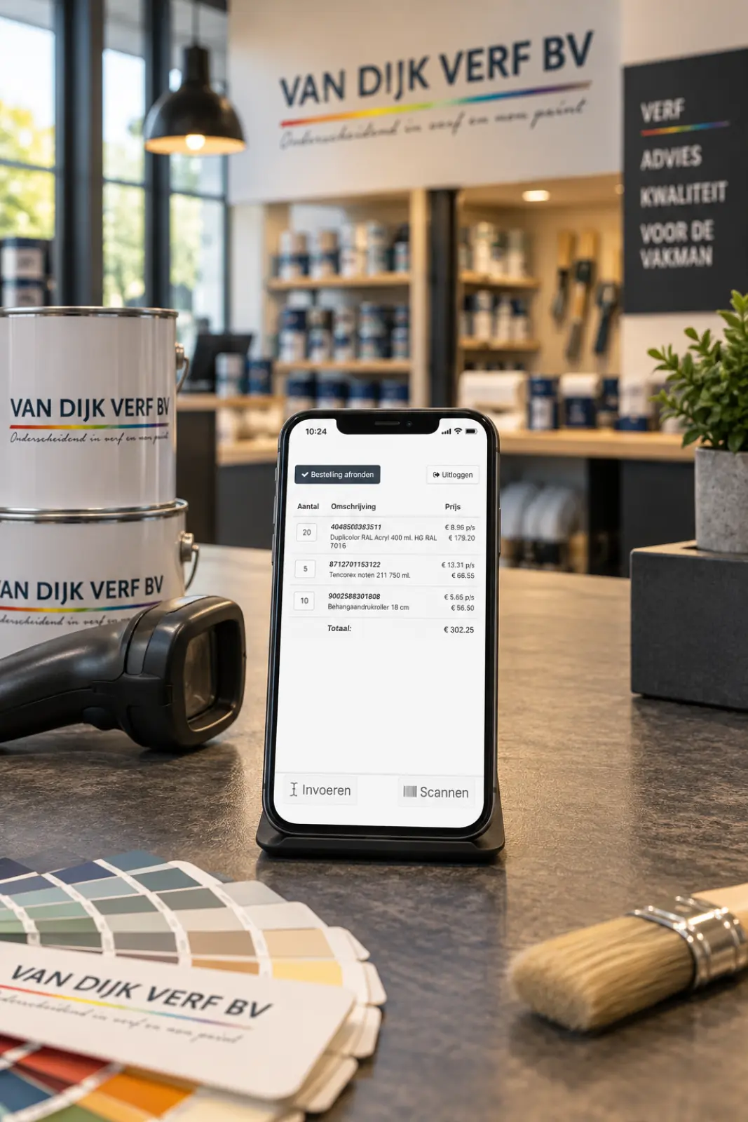 Direct scannen en bestellen